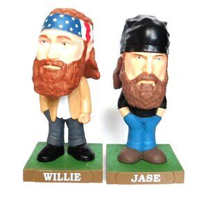 Duck Dynasty Wobbler Bobble Heads - Willie & Jesse 2013 Set Lot
